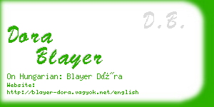 dora blayer business card